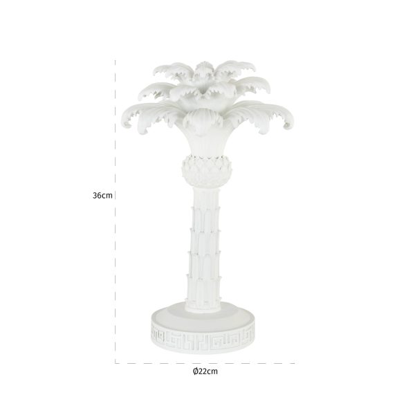 Kandelaar Palma white small Richmond Interiors - Afbeelding 2