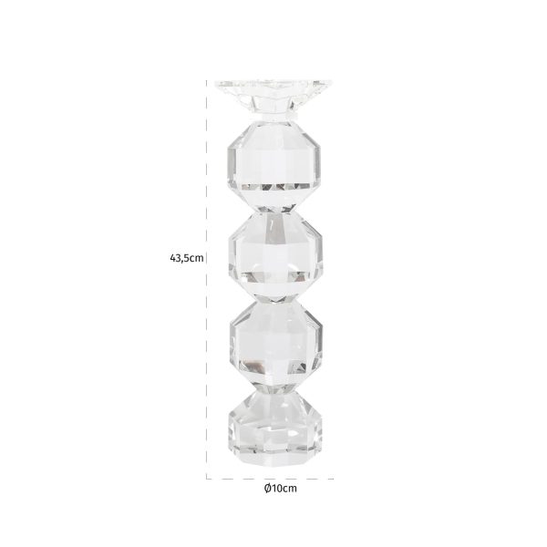 Kandelaar Safia clear transparent large Richmond Interiors - Afbeelding 2