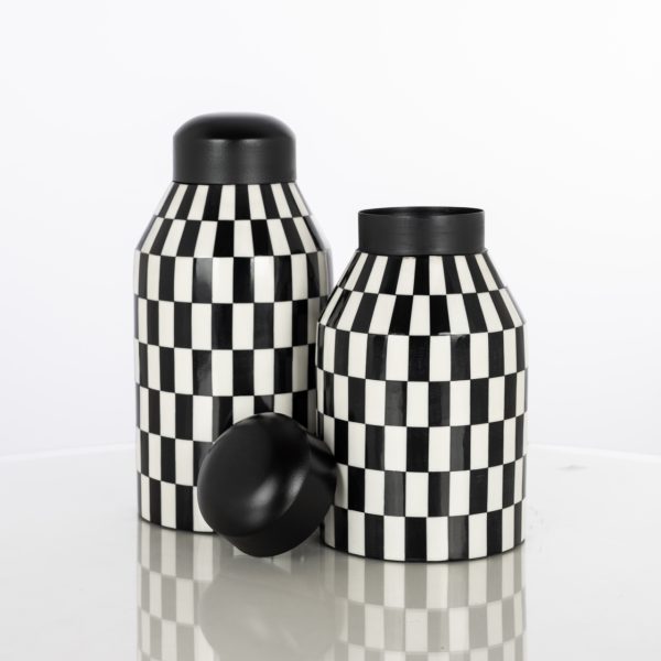 Opbergdoos Malou black/white small Richmond Interiors - Afbeelding 2