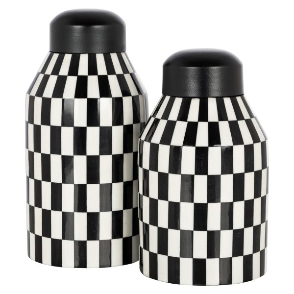 Opbergdoos Malou black/white large Richmond Interiors - Afbeelding 2