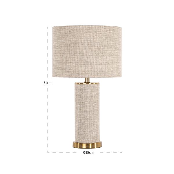 Tafellamp Joline beige Richmond Interiors - Afbeelding 3