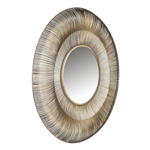 Spiegel Aliza brushed gold 101Ø Richmond Interiors - Afbeelding 2