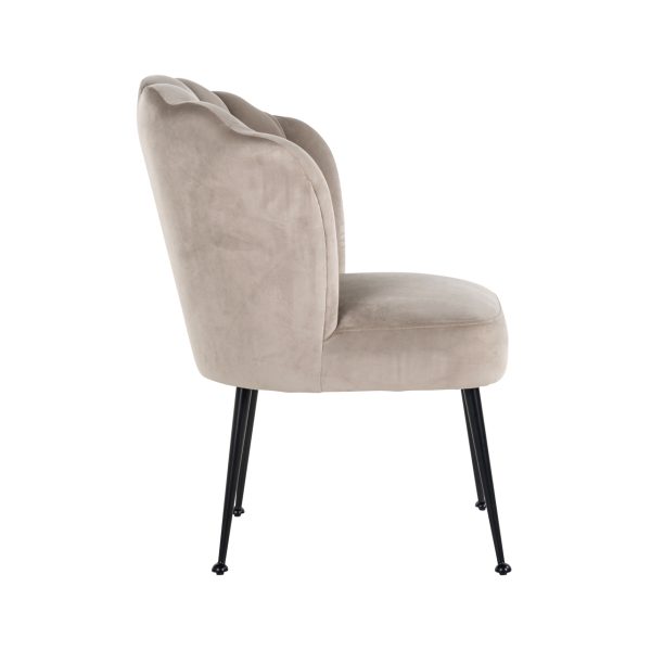 Eetkamerstoel Pippa khaki velvet Richmond Interiors - Afbeelding 2