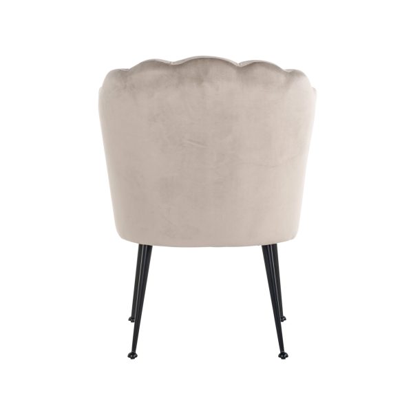 Eetkamerstoel Pippa khaki velvet Richmond Interiors - Afbeelding 3