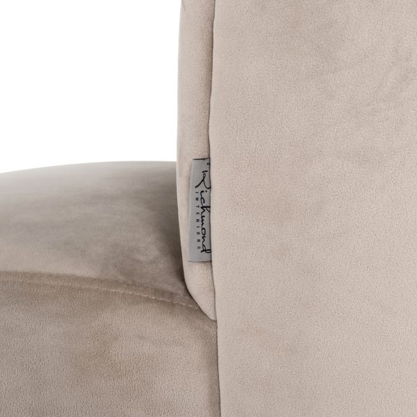 Eetkamerstoel Pippa khaki velvet Richmond Interiors - Afbeelding 5