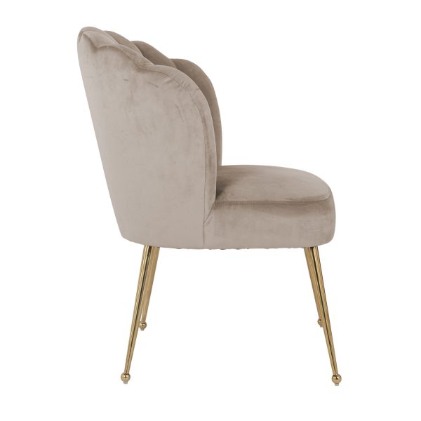 Eetkamerstoel Pippa khaki velvet Richmond Interiors - Afbeelding 2