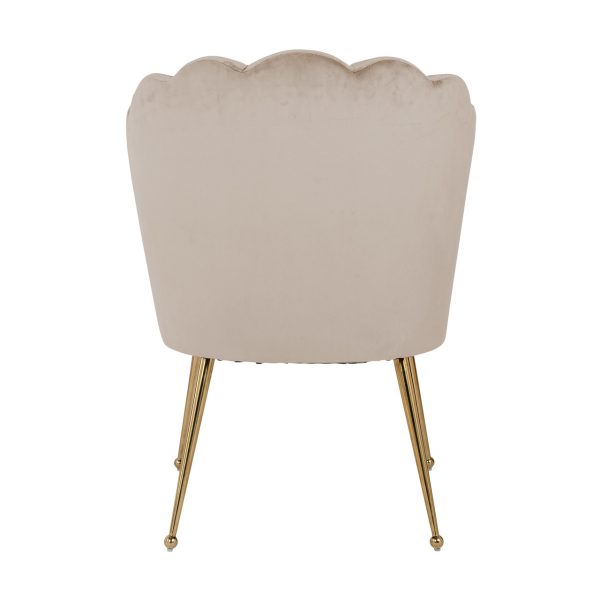 Eetkamerstoel Pippa khaki velvet Richmond Interiors - Afbeelding 3