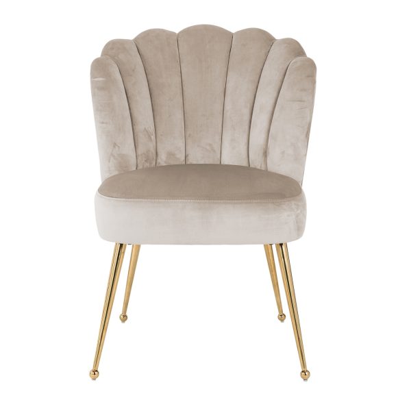 Eetkamerstoel Pippa khaki velvet Richmond Interiors - Afbeelding 4