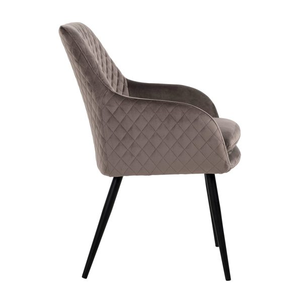 Eetkamerstoel Chrissy stone velvet (Set of 2) Richmond Interiors - Afbeelding 6