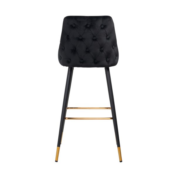 Barstoel Imani black velvet (Set of 2) Richmond Interiors - Afbeelding 3