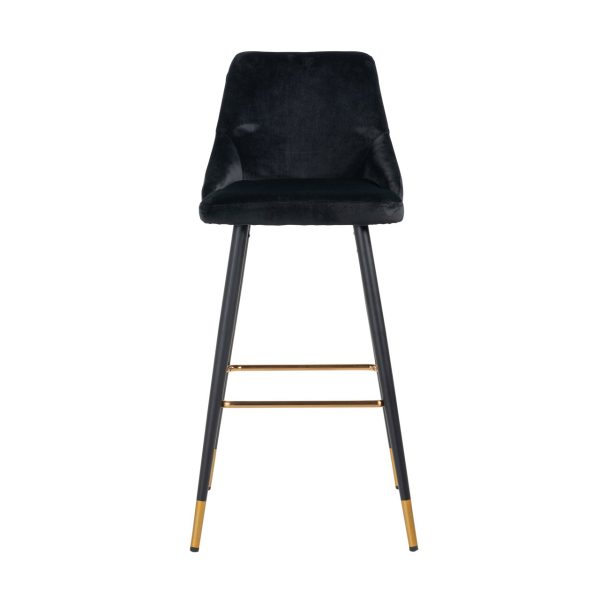 Barstoel Imani black velvet (Set of 2) Richmond Interiors - Afbeelding 4