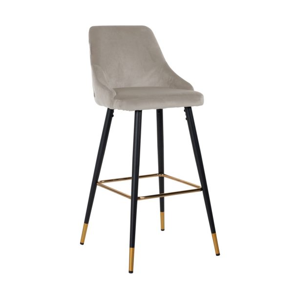 Barstoel Imani khaki velvet (Set of 2) Richmond Interiors