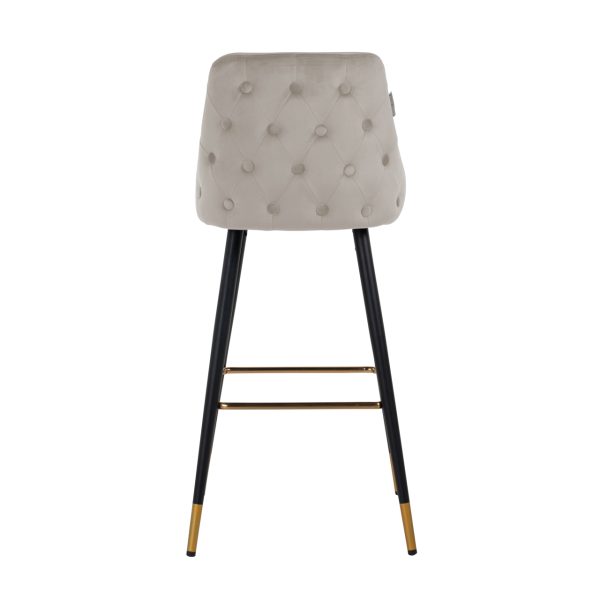 Barstoel Imani khaki velvet (Set of 2) Richmond Interiors - Afbeelding 3