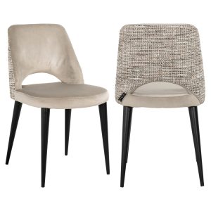 Eetkamerstoel Tabitha trendy nature fire retardant (Set of 2) Richmond Interiors