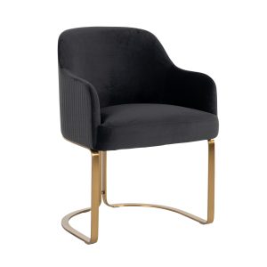 Eetkamerstoel Hadley quartz anthracite fire retardant Richmond Interiors