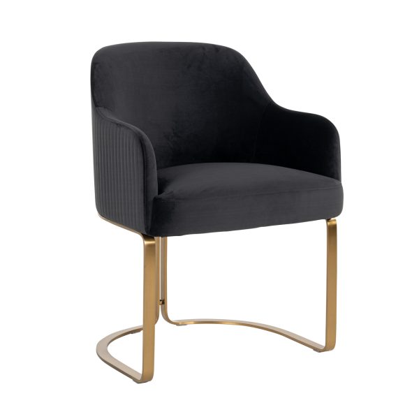 Eetkamerstoel Hadley quartz anthracite fire retardant Richmond Interiors