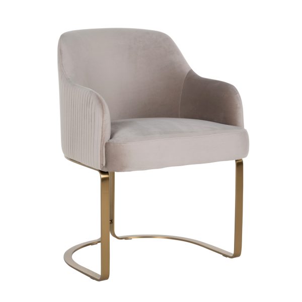 Eetkamerstoel Hadley khaki velvet fire retardant Richmond Interiors