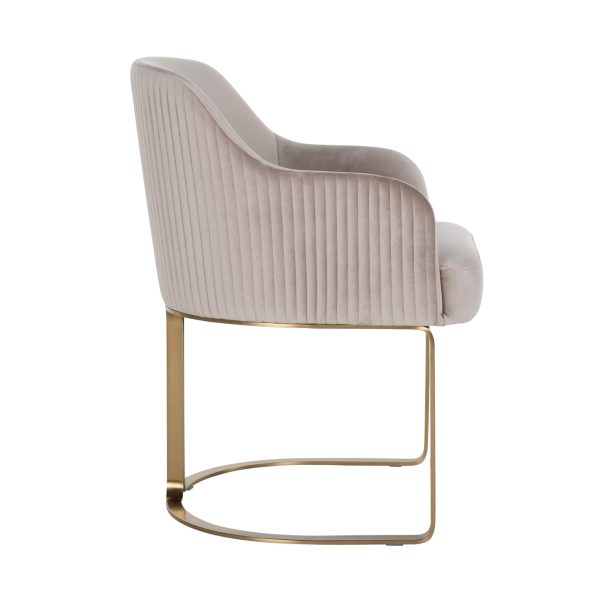 Eetkamerstoel Hadley khaki velvet fire retardant Richmond Interiors - Afbeelding 2