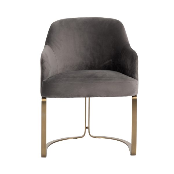 Eetkamerstoel Hadley stone velvet Richmond Interiors - Afbeelding 4