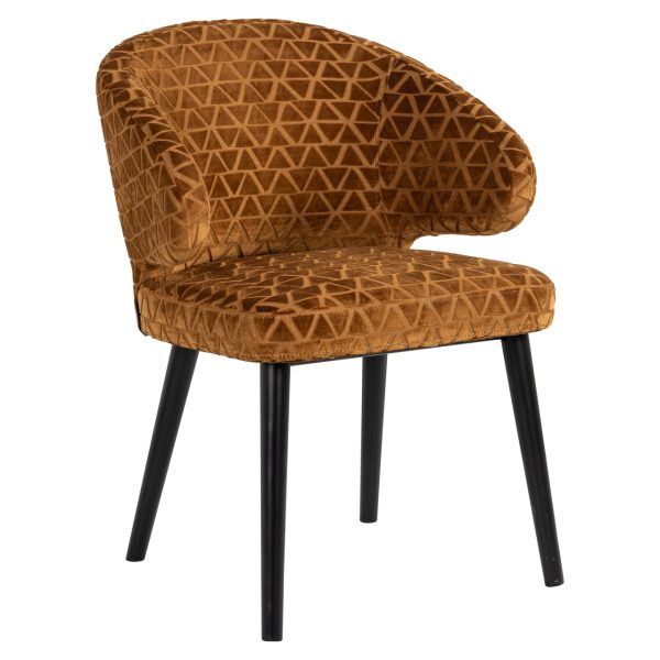 Eetkamerstoel Indigo old gold triangle Richmond Interiors - Afbeelding 2