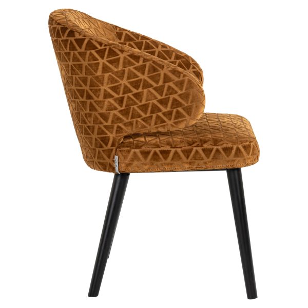 Eetkamerstoel Indigo old gold triangle Richmond Interiors - Afbeelding 3