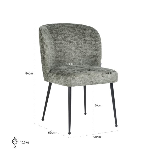Eetkamerstoel Fallon thyme fusion Richmond Interiors - Afbeelding 6