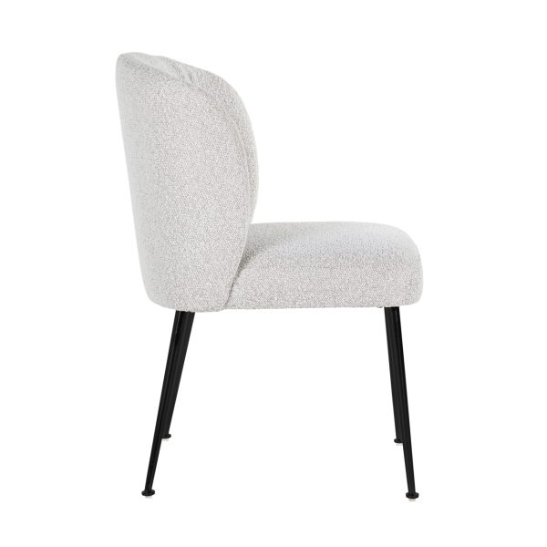 Eetkamerstoel Fallon white bouclé Richmond Interiors - Afbeelding 2