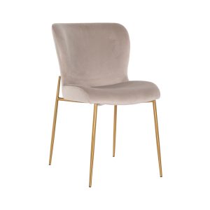 Eetkamerstoel Odessa khaki velvet fire retardant (Set of 2) Richmond Interiors