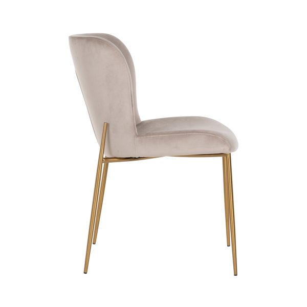 Eetkamerstoel Odessa khaki velvet fire retardant (Set of 2) Richmond Interiors - Afbeelding 2