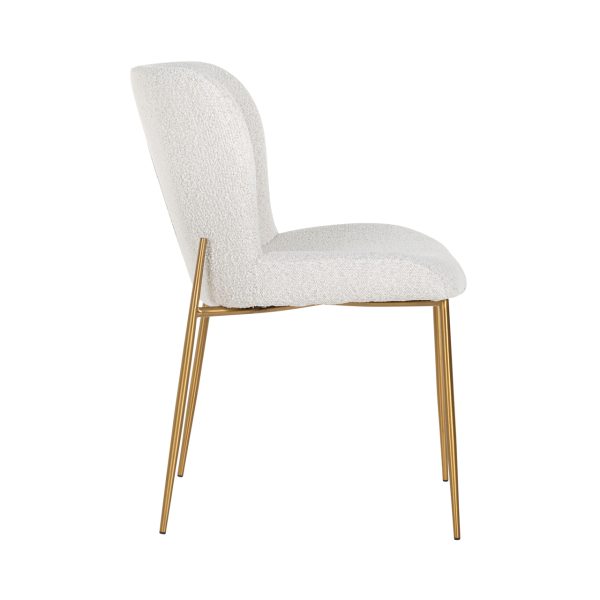 Eetkamerstoel Odessa white bouclé (Set of 2) Richmond Interiors - Afbeelding 2