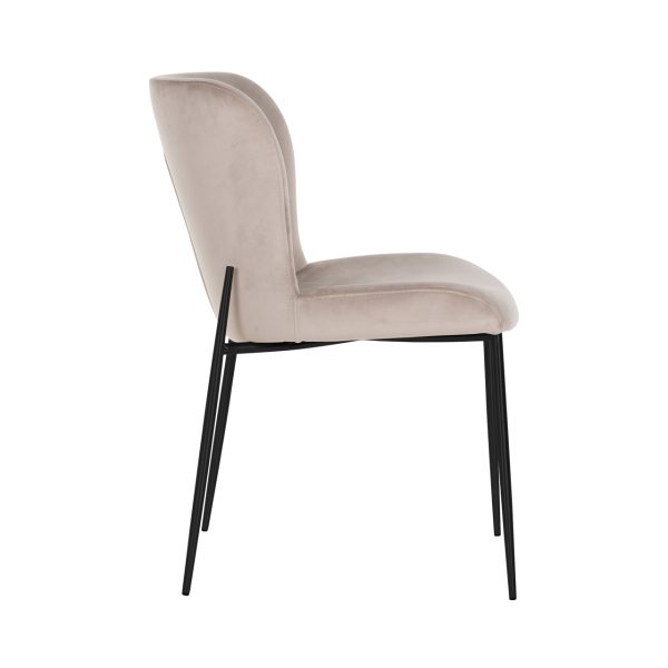 Eetkamerstoel Darby khaki velvet fire retardant (Set of 2) Richmond Interiors - Afbeelding 2