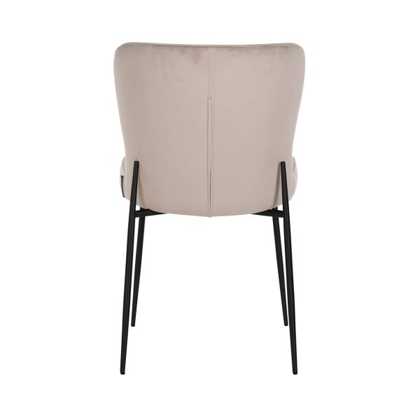 Eetkamerstoel Darby khaki velvet fire retardant (Set of 2) Richmond Interiors - Afbeelding 3