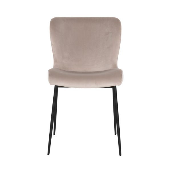 Eetkamerstoel Darby khaki velvet fire retardant (Set of 2) Richmond Interiors - Afbeelding 4