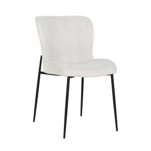 Eetkamerstoel Darby white bouclé (Set of 2) Richmond Interiors