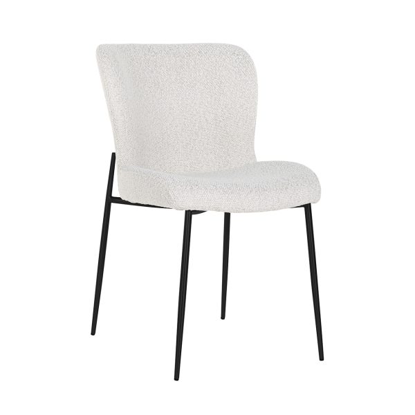 Eetkamerstoel Darby white bouclé (Set of 2) Richmond Interiors