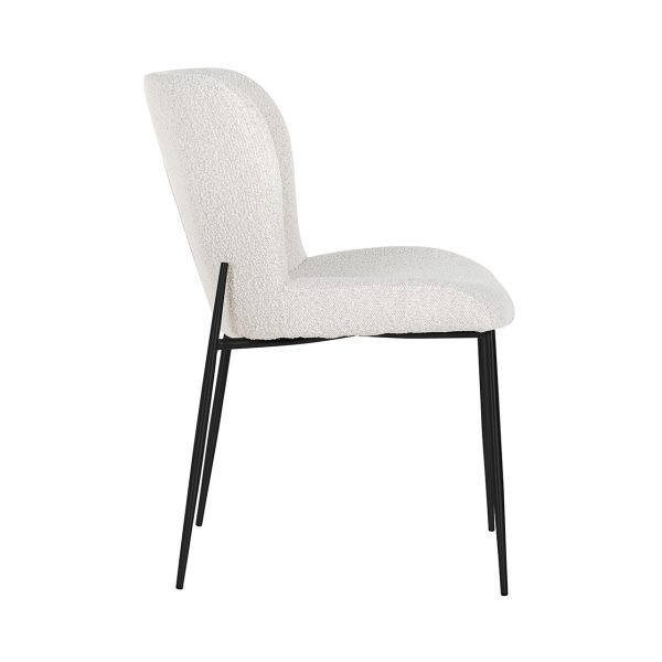 Eetkamerstoel Darby white bouclé (Set of 2) Richmond Interiors - Afbeelding 2