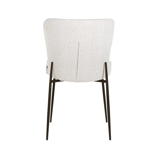Eetkamerstoel Darby white bouclé (Set of 2) Richmond Interiors - Afbeelding 3