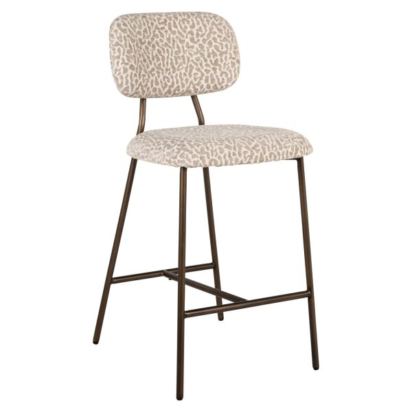 Counterstoel Xenia beige leopard fire retardant (Set of 2) Richmond Interiors - Afbeelding 2