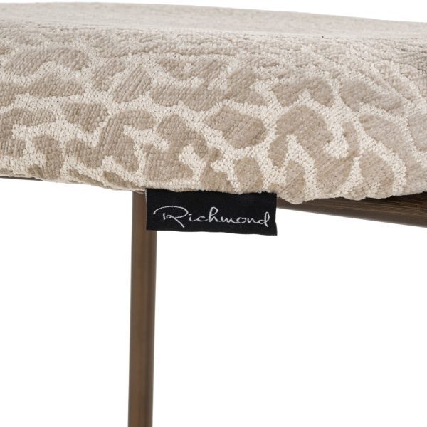 Counterstoel Xenia beige leopard fire retardant (Set of 2) Richmond Interiors - Afbeelding 6