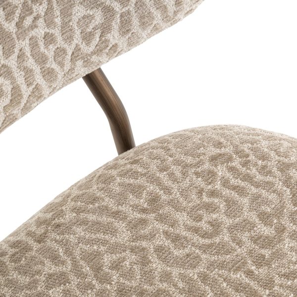 Counterstoel Xenia beige leopard fire retardant (Set of 2) Richmond Interiors - Afbeelding 7