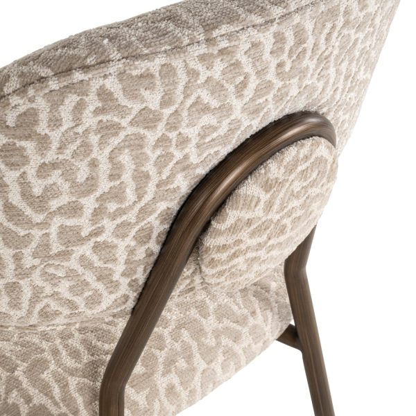 Counterstoel Xenia beige leopard fire retardant (Set of 2) Richmond Interiors - Afbeelding 8