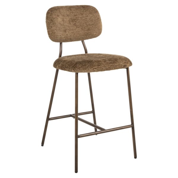 Counterstoel Xenia brandy fusion fire retardant (Set of 2) Richmond Interiors - Afbeelding 3