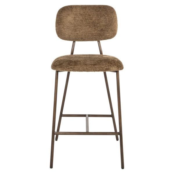 Counterstoel Xenia brandy fusion fire retardant (Set of 2) Richmond Interiors - Afbeelding 4