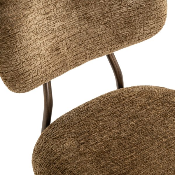 Counterstoel Xenia brandy fusion fire retardant (Set of 2) Richmond Interiors - Afbeelding 7