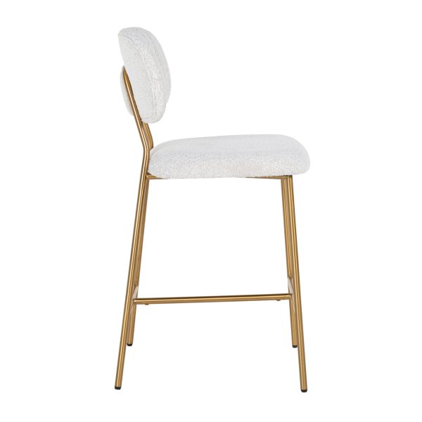 Counterstoel Xenia white bouclé (Set of 2) Richmond Interiors - Afbeelding 2