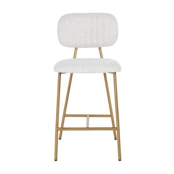Counterstoel Xenia white bouclé (Set of 2) Richmond Interiors - Afbeelding 4