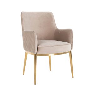 Eetkamerstoel Breeze khaki velvet fire retardant (Set of 2) Richmond Interiors