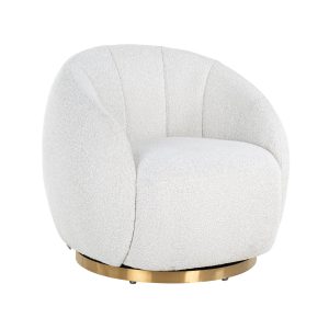Lounge stoel Jago white bouclé Richmond Interiors