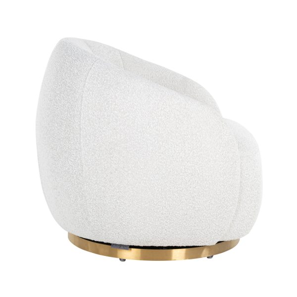 Lounge stoel Jago white bouclé Richmond Interiors - Afbeelding 2