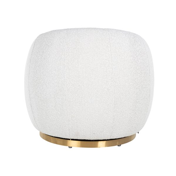 Lounge stoel Jago white bouclé Richmond Interiors - Afbeelding 3